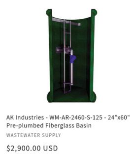 AK Fiberglass Basin