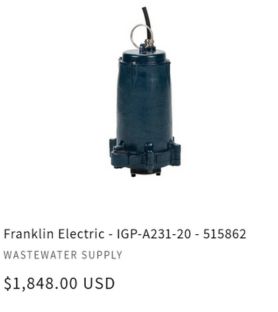 Franklin Electric - IGP-A231