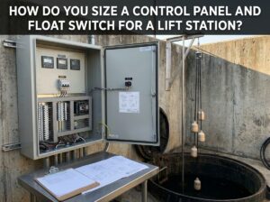 Professional illustration of How Do You Size a Control Panel and Float Switch for a Lift Station?