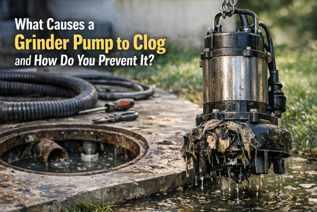 Professional illustration of Why Grinder Pump Clog Prevention Matters